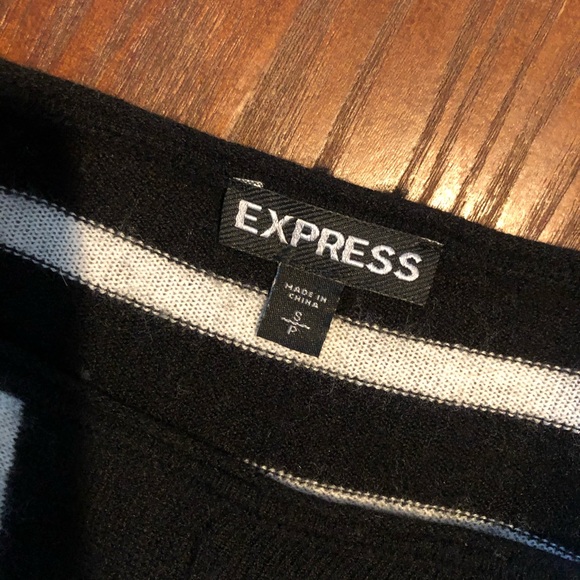 Express black and white long sleeve size small - Picture 2 of 2